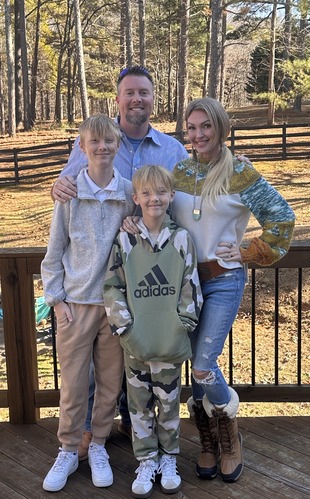 Dustin and Jessica Cheek family photo