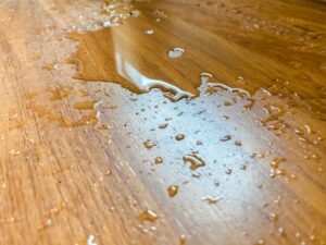 a-water-spill-on-a-hardwood-floor